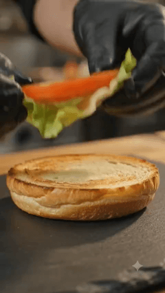 Vista de un plato en Menuly